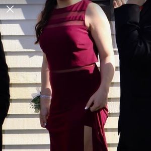Maroon dress